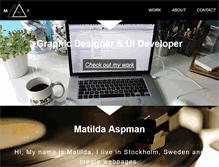 Tablet Screenshot of matildaaspman.se